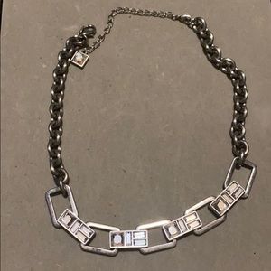 Kiam collection Lia Sophia matte silver crystal